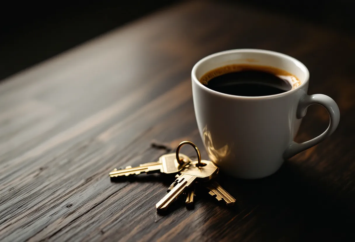 Locataire commercial et bailleur autour d'une table, conditions du bail et demande de renouvellement